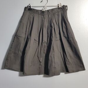 Grace Karin Classic Black Pleated Full Skirt with Pockets Size Medium